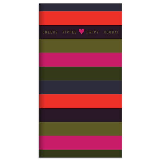 TF Publishing Stripes Perpetual Birthday & Celebration Pocket Book
